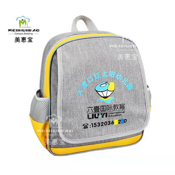 雙肩灰色幼兒書(shū)包品牌小學(xué)生書(shū)包廠(chǎng)家